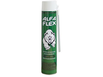 ПЕНА МОНТАЖНАЯ БЫТОВАЯ ALFA FLEX 40 ВСЕСЕЗОННАЯ (12шт/кор)