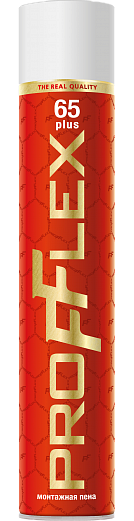 Пена монтажная бытовая PROFFLEX RED 65 PLUS 850мл (12шт/кор)
