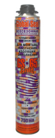 Пена монтажная летняя GS65 850мл