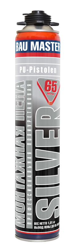 Пена монтажная ПРО BAU MASTER SILVER 65л (12шт/кор)