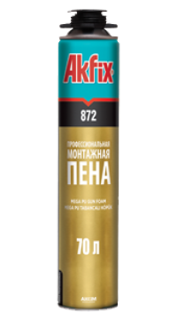 Пена монтажная профессиональная Akfix 872 Мега 1020гр. 70л (12шт/кор)