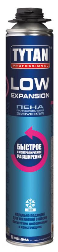 Пена монтажная профессиональная Tytan Professional LOW-EXPANSION 750мл (12шт/кор)