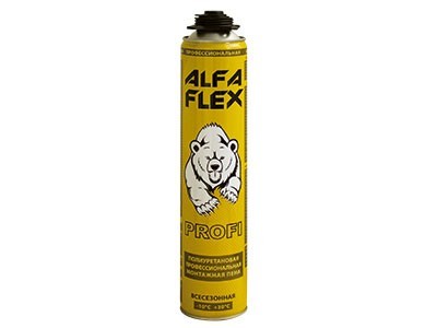 ПЕНА ПИСТОЛЕТНАЯ ALFA FLEX PROFI 65 ВСЕСЕЗОННАЯ (12шт/кор)