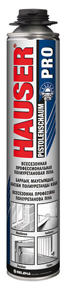 Пена профессиональная всесезонная  HAUSER PRO 770г (12шт/кор)