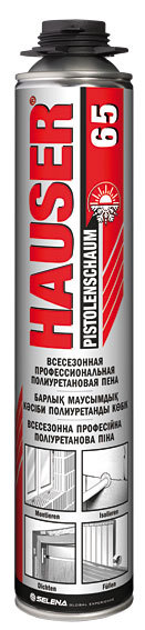 Пена профессиональная всесезонная HAUSER 65 (12шт/кор)