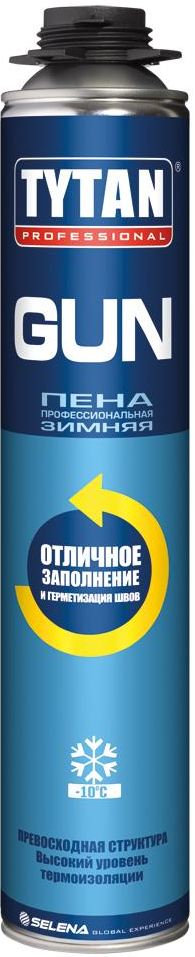Пена профессиональная зимняя Tytan Professional GUN 750мл (12шт/кор)