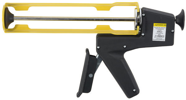Пистолет для герметика STAYER PROFESSIONAL 0670, скелетный с противовесом, 310мл