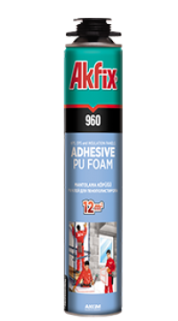 Полиуретановая Клей Пена Akfix 960 800мл (12шт/кор)