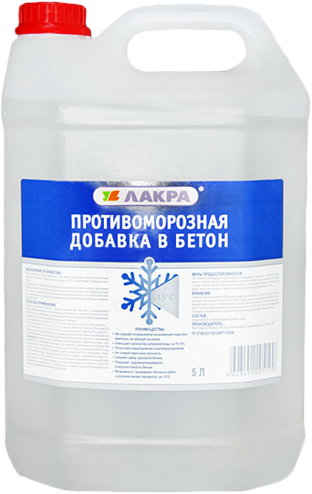 Противоморозная добавка в бетон Лакра