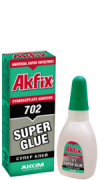 Супер Клей секундного действия Akfix 702 (50шт/кор)
