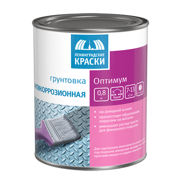 ТЕКС Грунтовка антикоррозионная класс ОПТИМУМ красно-коричневая