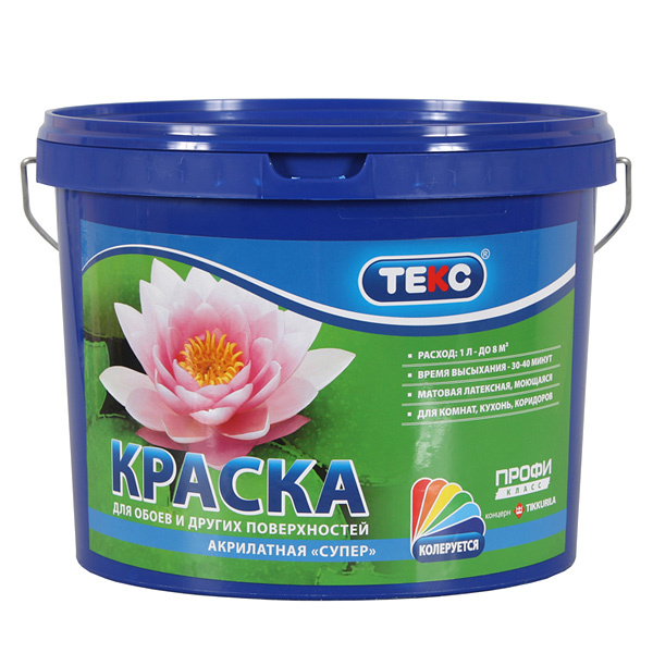 ТЕКС Краска акрилатная СУПЕР