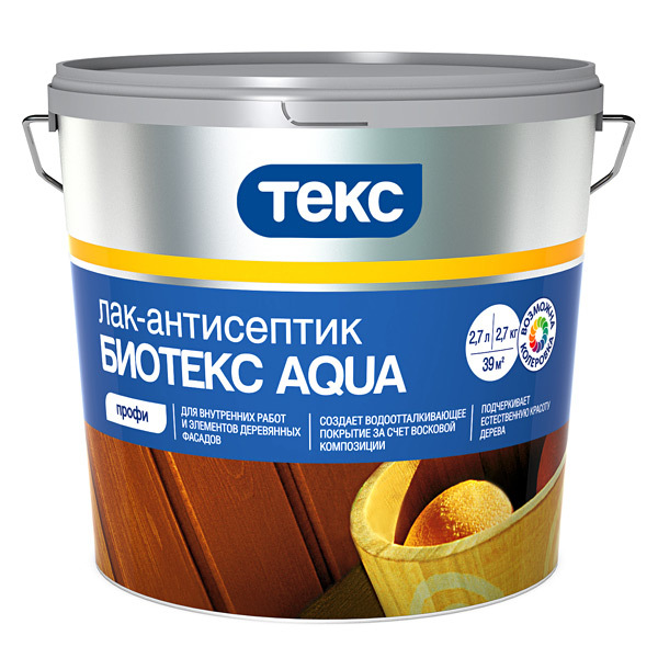 ТЕКС Лак-антисептик Биотекс AQUA класс Профи
