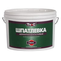 ТЕКС Шпаклевка акрилатная влагостойкая (ПРОФИ) ЛЮКС 3л