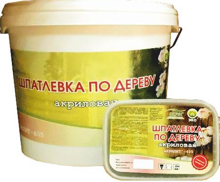 Шпатлевка по дереву Акрилит-405 белая 5л