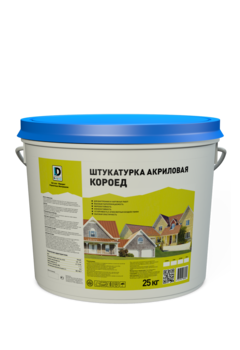 Штукатурка De Luxe готовая декоративная акриловая Короед 25кг