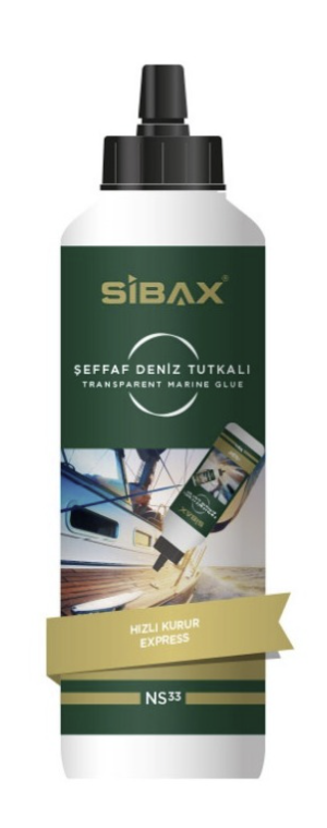 Быстросохнущий прозрачный морской пу клей для дерева SIBAX NS33 500г (24шт/кор)