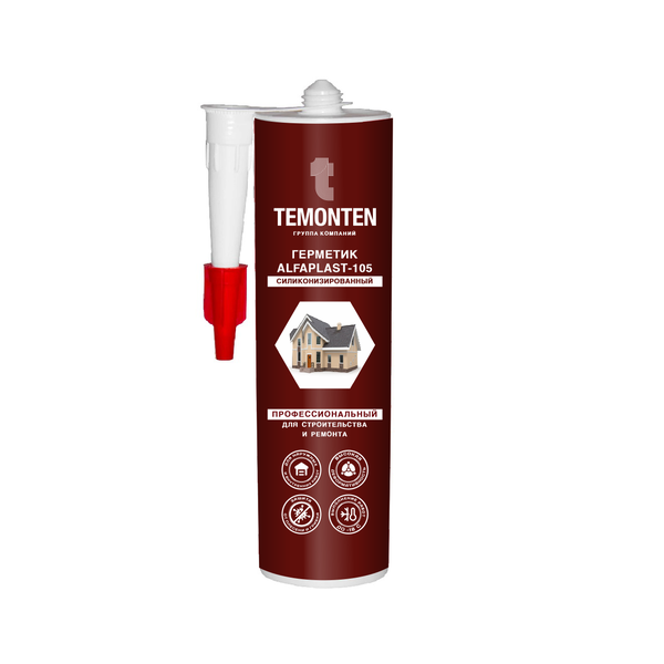 Герметик силиконизированый TEMONTEN Alfaplast-105 310мл