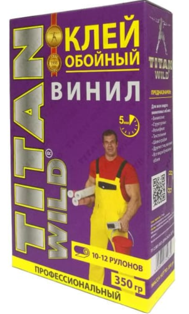 Клей обойный профессиональный TITAN WILD Виниловый 350г (36шт/кор)