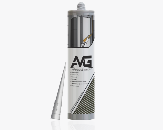AVG Герметик силиконовый Нейтральный  280мл (24шт/кор)